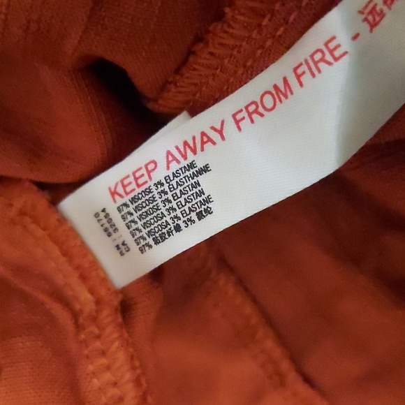 Free People NEW Last Rose Bodysuit Amber Coral Medium - Picture 10 of 11